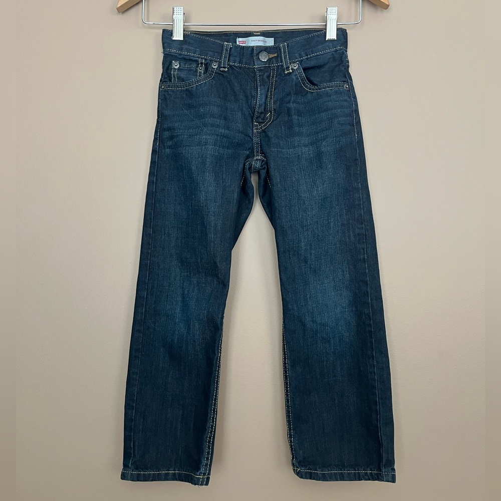 {Levi's} 505 Regular Straight Leg Jeans in Blue - Boys 7 Regular